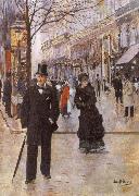 Beraud, Jean On the Boulevard oil painting artist